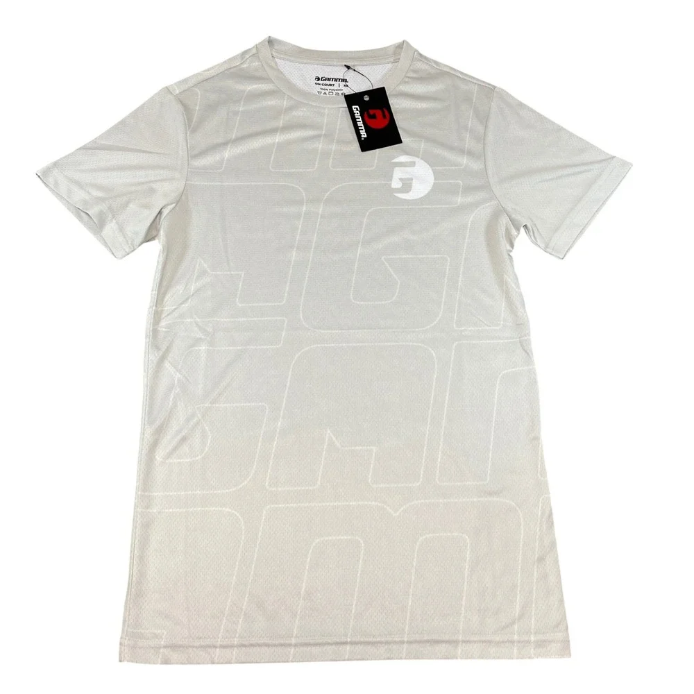 Gamma Heritage Short Sleeve Pickleball Top Mens XS Grey NEW